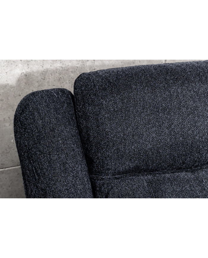 Fauteuil cinéma HOLLYWOOD 5 places tissu gris foncé