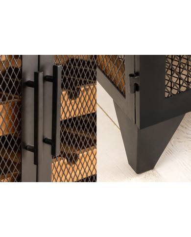 Cave à vin BEGA bois & métal 127 cm – Rangement design