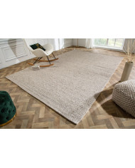 Tapis laine 350×240 cm gris argenté | Qualité premium