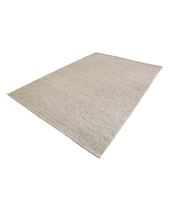 Tapis laine 350×240 cm gris argenté | Qualité premium