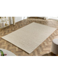 Tapis laine 160 ×240 cm beige | Qualité premium