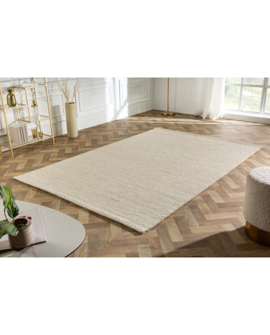 Tapis laine 160 ×240 cm beige | Qualité premium