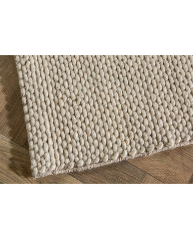 Tapis laine 160 ×240 cm beige | Qualité premium