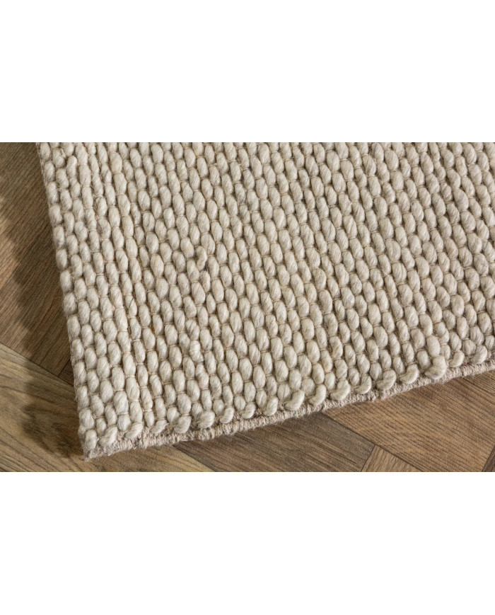 Tapis laine 160 ×240 cm beige | Qualité premium