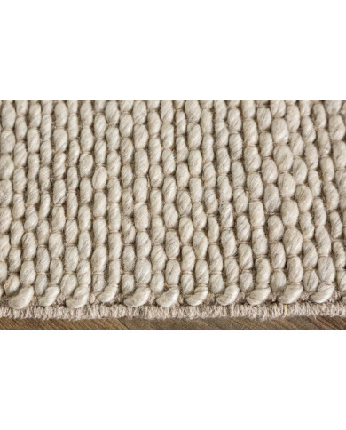 Tapis laine 160 ×240 cm beige | Qualité premium