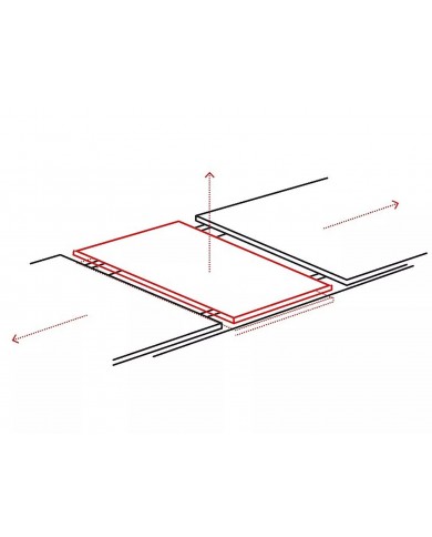 Table céramique extensible 180(240)x95 cm DOLCE CERAMIC