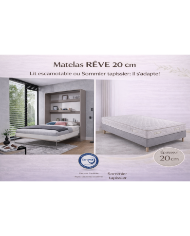 Pack Premium Lit Escamotable + Matelas ESSENTIEL – Confort & Design | Mobili & Co