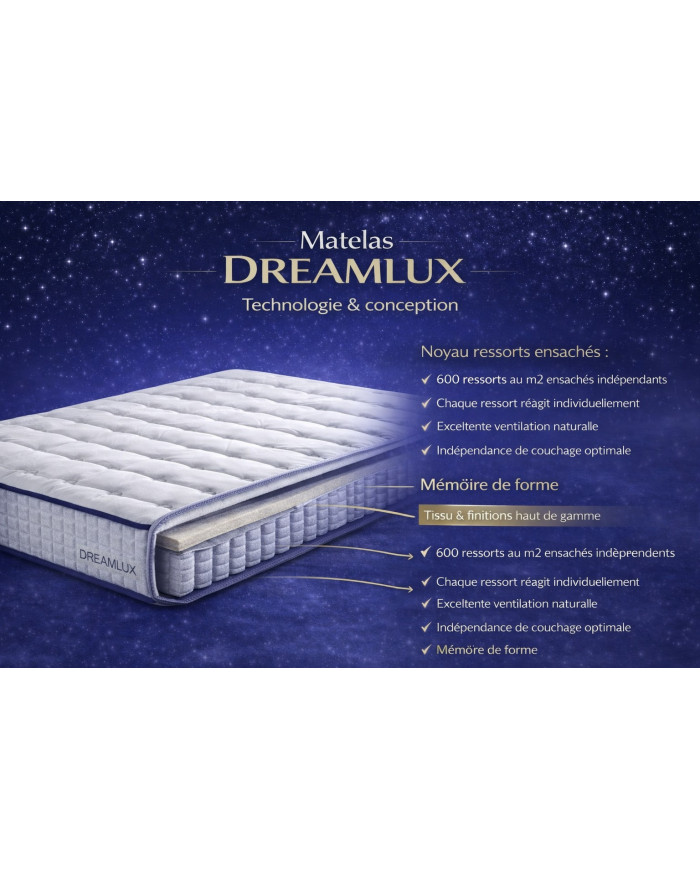 Pack Signature Confort – Lit escamotable Premium + Matelas Dreamlux | Mobili & Co