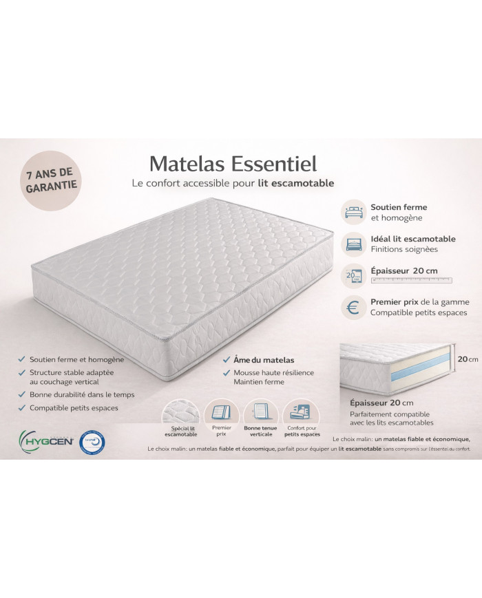 Matelas RÊVE spécial lit escamotable – Confort & gain de place | Mobili & Co