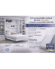 Pack Premium Lit Escamotable + Matelas ESSENTIEL – Confort & Design | Mobili & Co