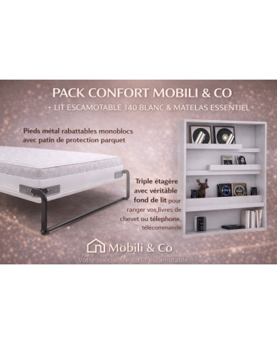 Pack Premium Lit Escamotable + Matelas ESSENTIEL – Confort & Design | Mobili & Co