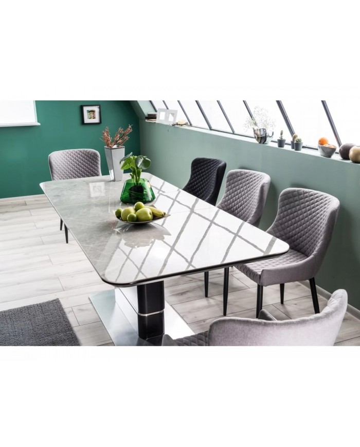 Table céramique Dallas 160(210)x90 cm : La sobriété design