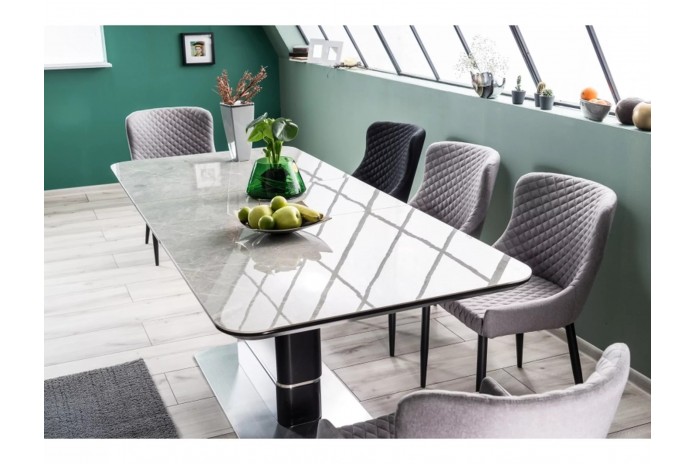Table céramique Dallas 160(210)x90 cm : La sobriété design