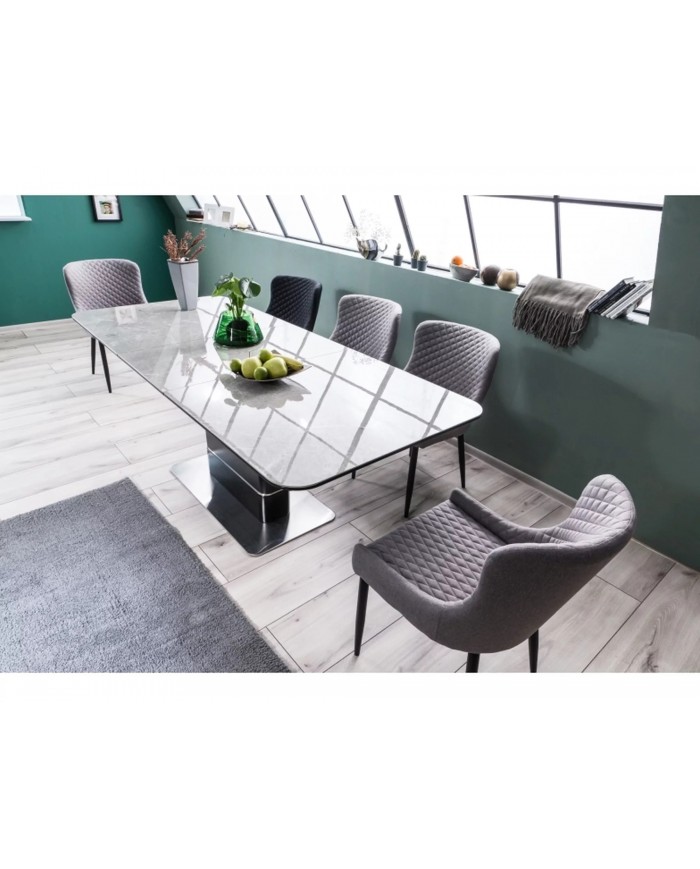 Table céramique Dallas 160(210)x90 cm : La sobriété design