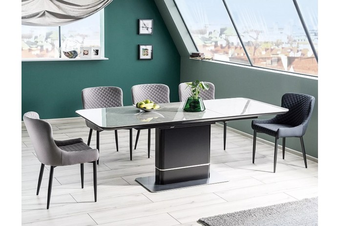 Table céramique Dallas 160(210)x90 cm : La sobriété design