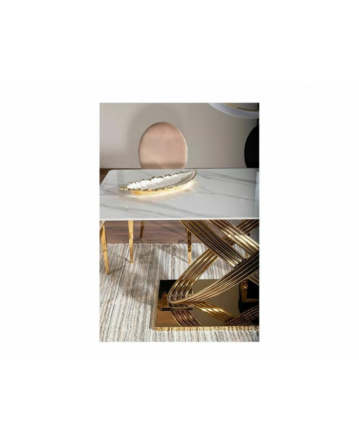 Table contemporaine Plateau céramique Hermès 160x90 cm