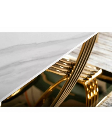 Table contemporaine Plateau céramique Hermès 160x90 cm