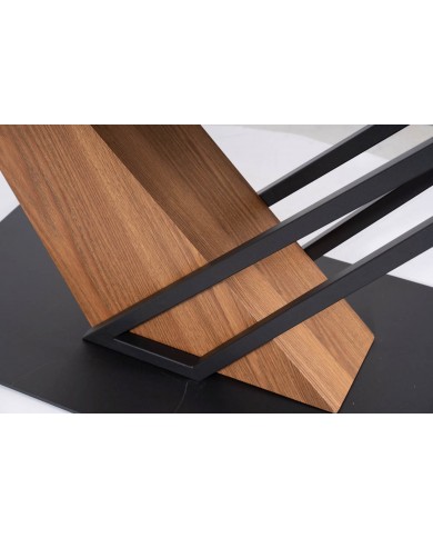 Table céramique 10 couverts  GENESE Noir cendre-frêne - Design puissant, robustesse extrême, capacité XL