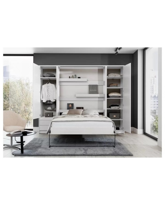Lit escamotable vertical 140×200 cm DELUXE | Gain de place