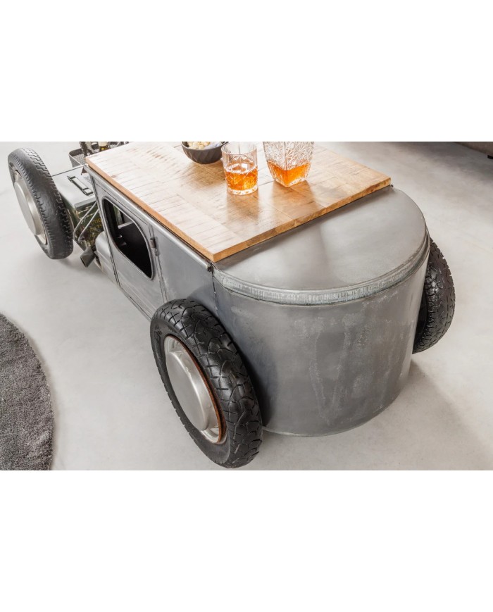 Table basse design avec range bouteilles RETRO RIDER