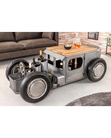 Table basse design avec range bouteilles RETRO RIDER