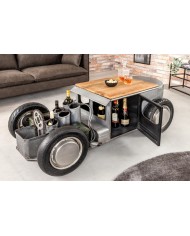Table basse design avec range bouteilles RETRO RIDER