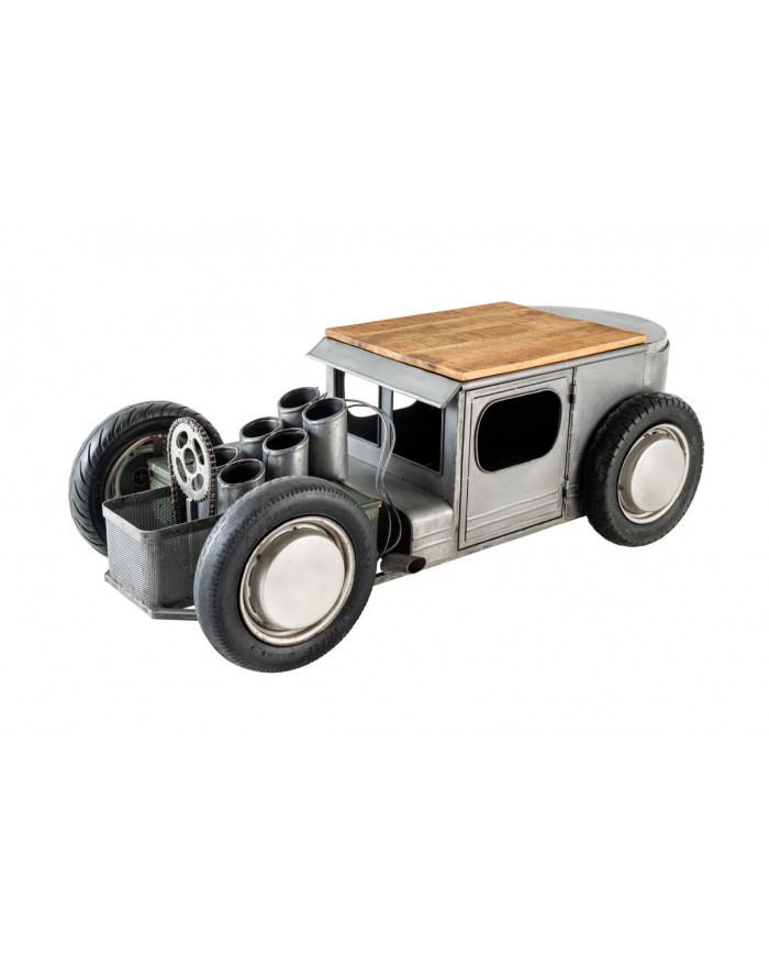 Table basse design avec range bouteilles RETRO RIDER