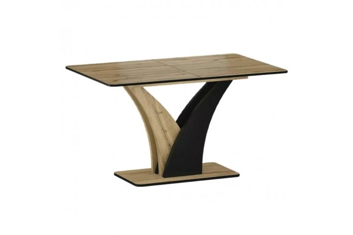 Table extensible Chêne Artisan/noir VANTO : REMISE 100.00€ PROMO IMMEDIATE .