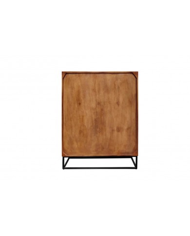 Buffet serpent sculpté en bois de manguier 120 cm  COBRA
