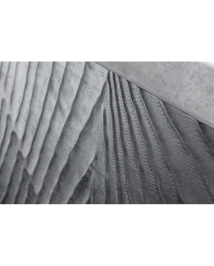 Lit 180x200 cm en bois de manguier sculpté à la main OBSIDIAN