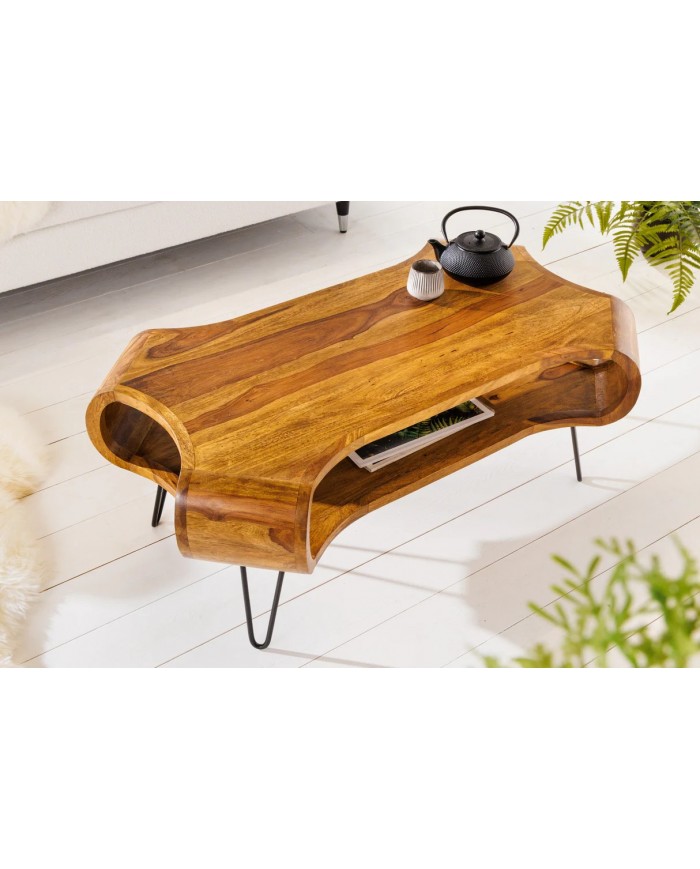 Table basse en bois massif 100 cm HARMONY WOOD