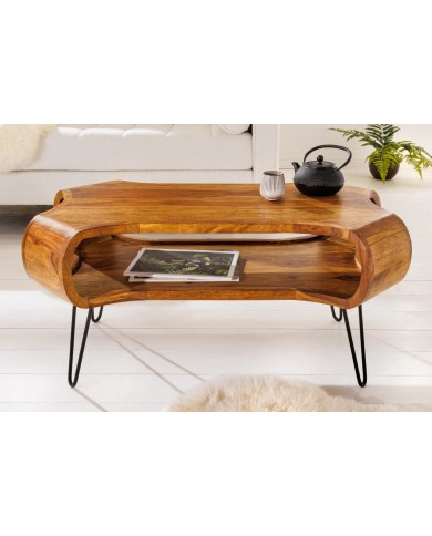 Table basse en bois massif 100 cm HARMONY WOOD