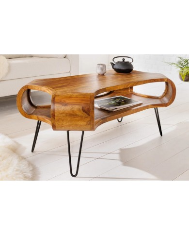 Table basse en bois massif 100 cm HARMONY WOOD