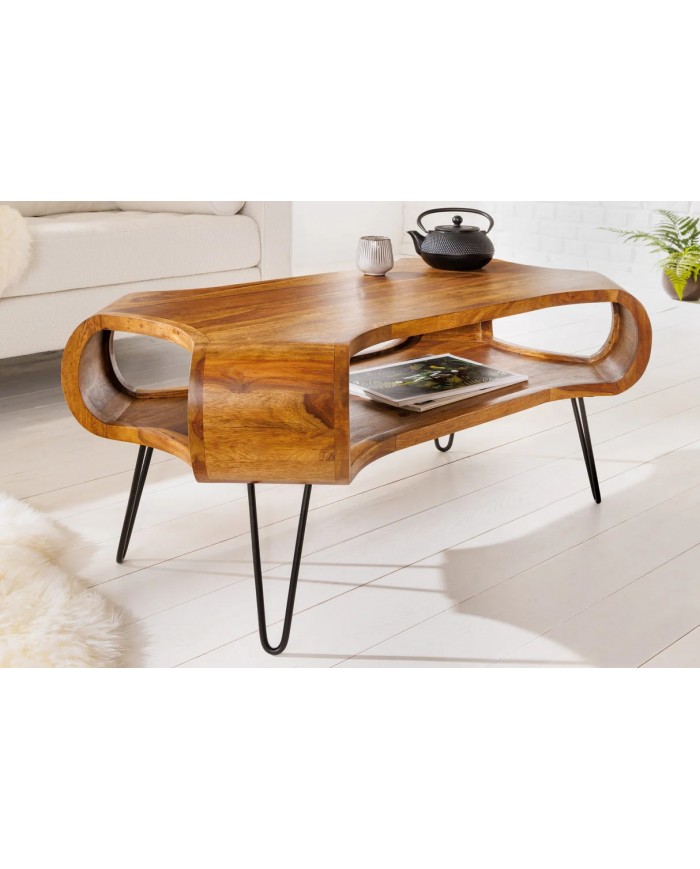 Table basse en bois massif 100 cm HARMONY WOOD