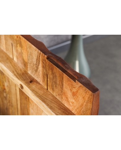 Commode buffet en bois massif de manguier 4 portes 180 cm ZEN DROP