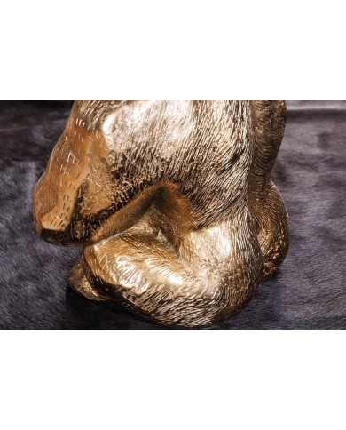 Table d'appoint en verre 60 cm PRIMAL GOLD