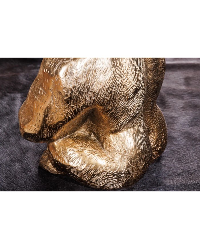 Table d'appoint en verre 60 cm PRIMAL GOLD