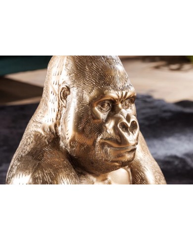 Table d'appoint en verre 60 cm PRIMAL GOLD