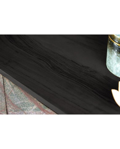 Meuble TV suspendu en bois d'acacia 160 cm MOUNTAIN STONE