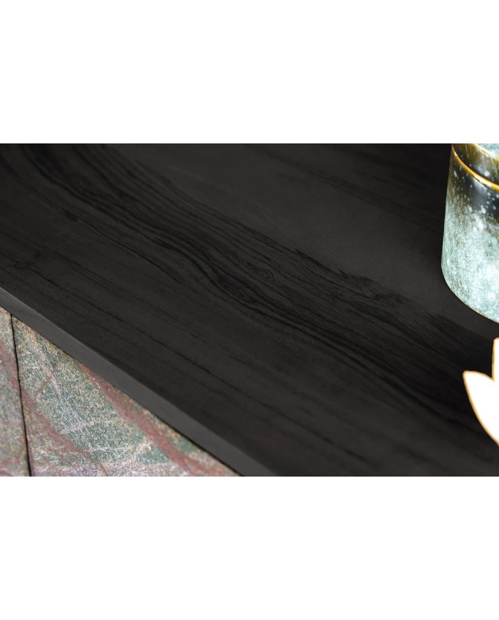 Meuble TV suspendu en bois d'acacia 160 cm MOUNTAIN STONE