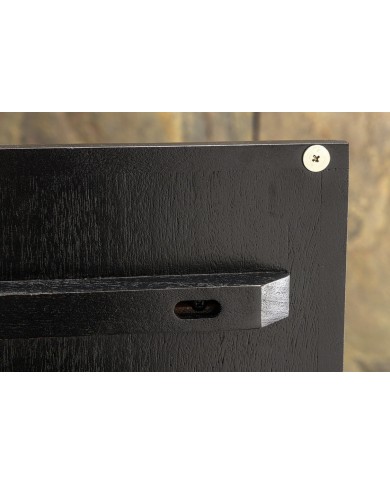 Meuble TV suspendu en bois d'acacia 160 cm MOUNTAIN STONE