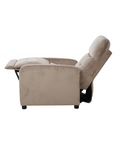 Fauteuil avec fonction relaxation ultra confort beige Monta