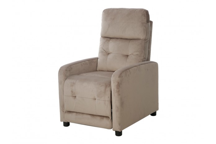 Fauteuil avec fonction relaxation ultra confort beige Monta