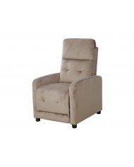 Fauteuil avec fonction relaxation ultra confort beige Monta