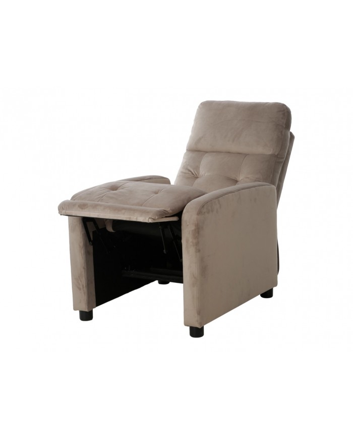 Fauteuil avec fonction relaxation ultra confort beige Monta