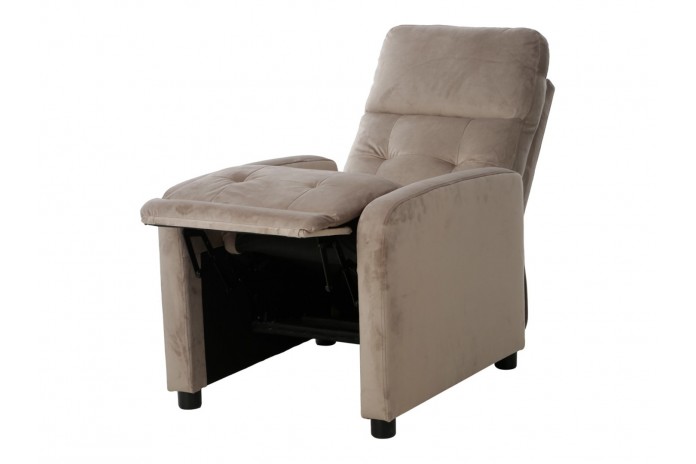 Fauteuil avec fonction relaxation ultra confort beige Monta