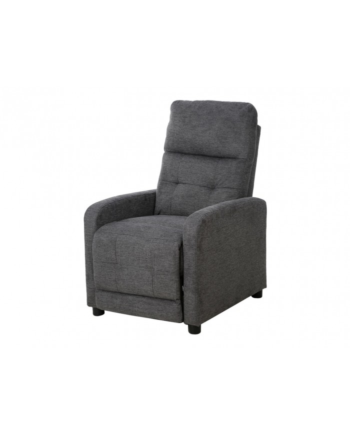 Fauteuil avec fonction relaxation ultra confort gris Monta