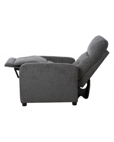 Fauteuil avec fonction relaxation ultra confort gris Monta