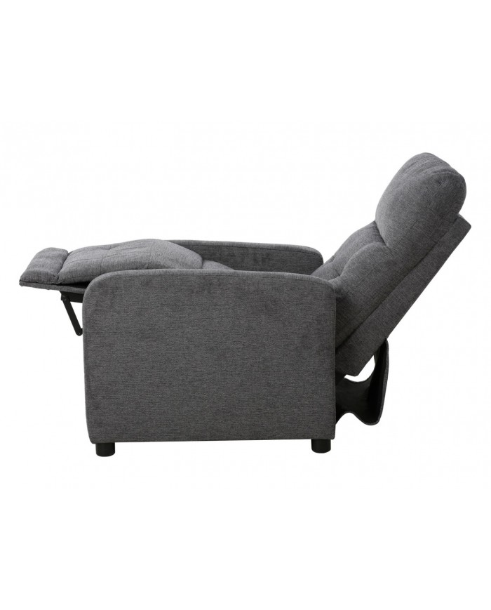 Fauteuil avec fonction relaxation ultra confort gris Monta