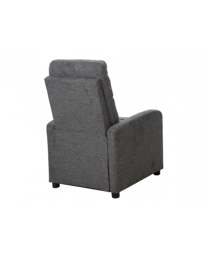 Fauteuil avec fonction relaxation ultra confort gris Monta